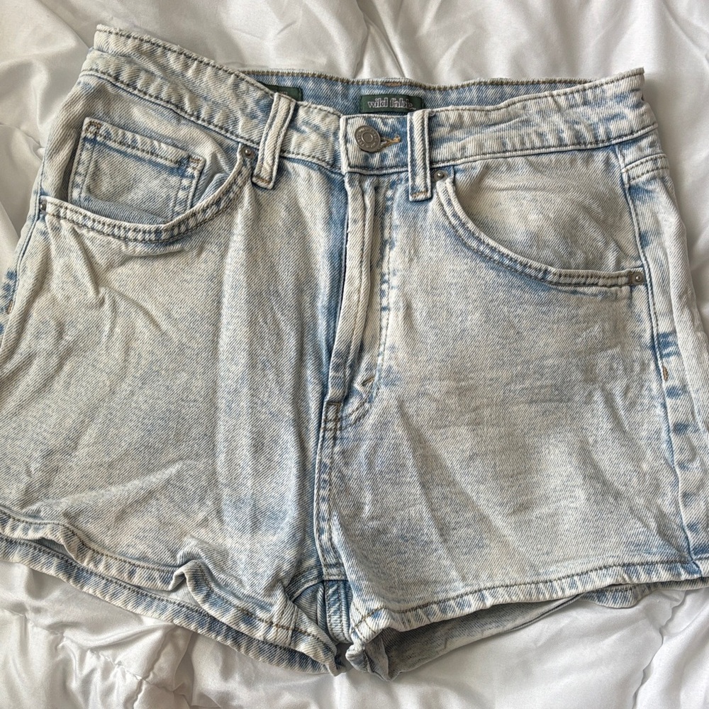Wild Fable Light Denim Blue Mom Shorts